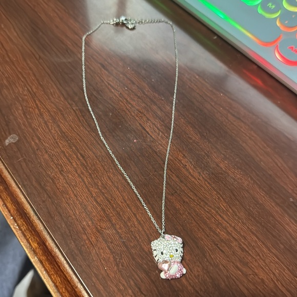 New Hello Kitty Pendant Necklace Oh So Pretty with Swarovski Crystals - Picture 2 of 5